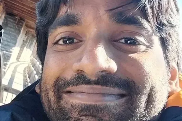A man, Karthik Ram Mamidala. Photo.